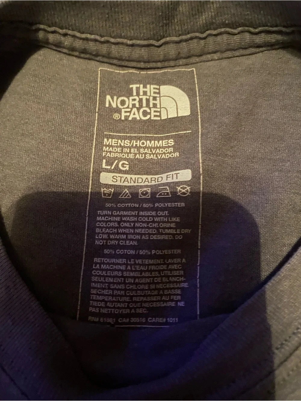 The North Face Mens Gray Graphic Tee - Never Stop Exploring